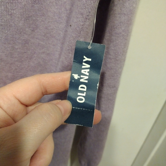 Old Navy NWT Purple Longline Button Down Cardigan Sweater Sz S-Y2K Cotton Blend - Picture 4 of 6